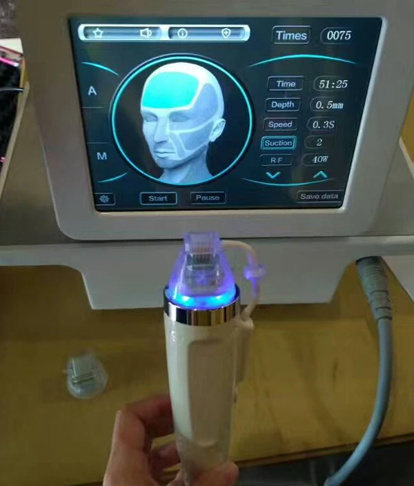 Professional rf fractional microcurrent face lift machine/rf microneedle skin tightening machine