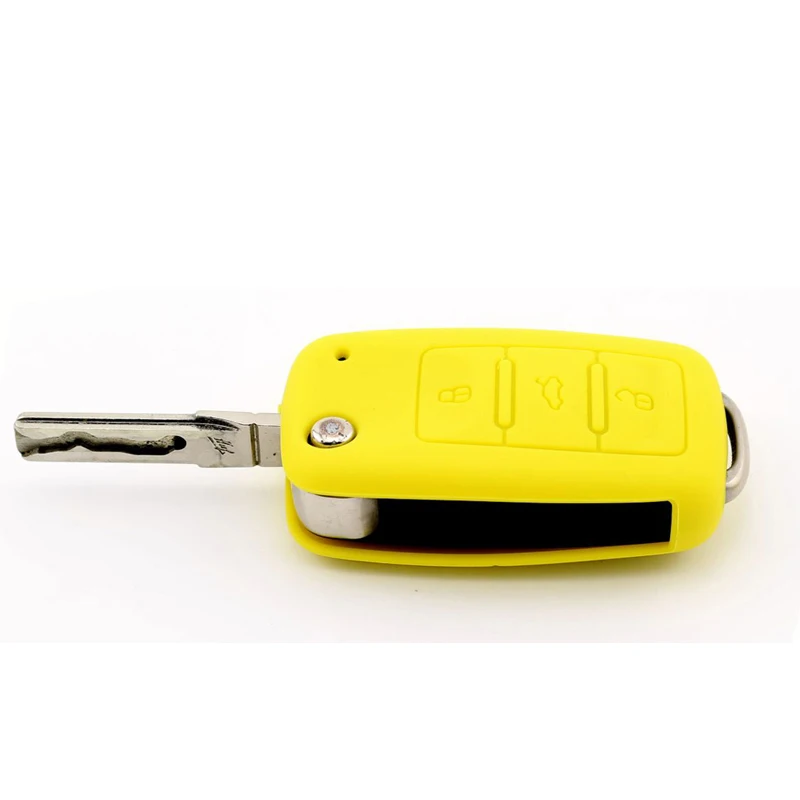Silicone Remote Flip Key FOB Silicone Case Cover For VW Volkswagen New