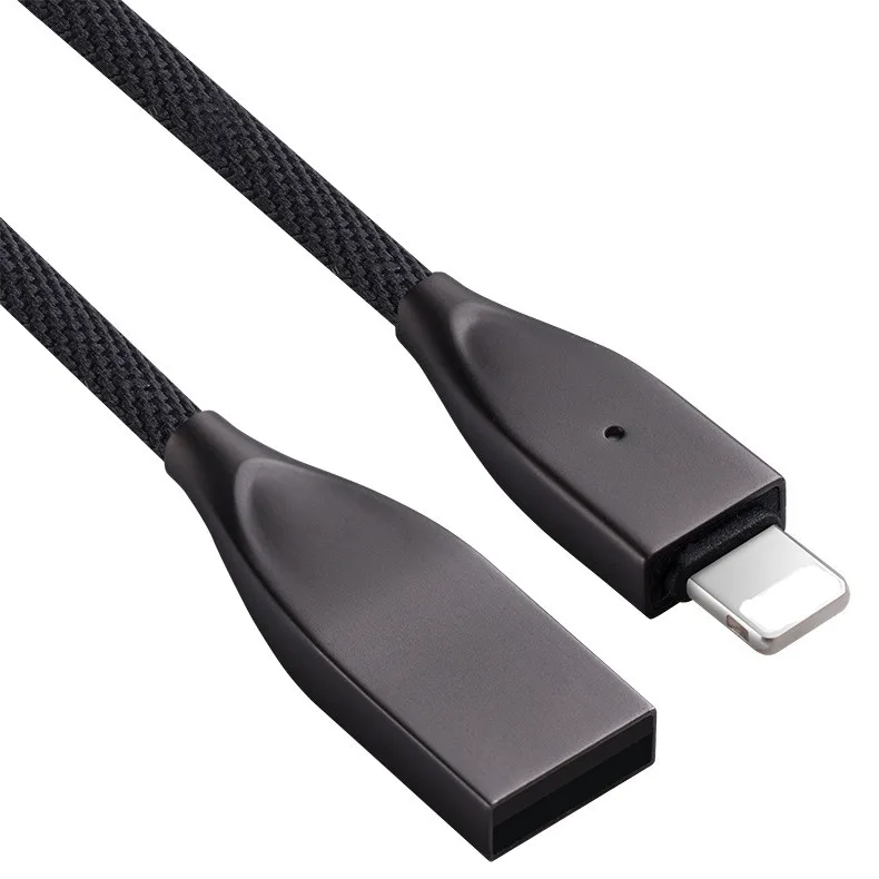 Breathing Led light Usb Cable Sync Data And Charge /Usb Data Cable With Pilot Lamp For Apple