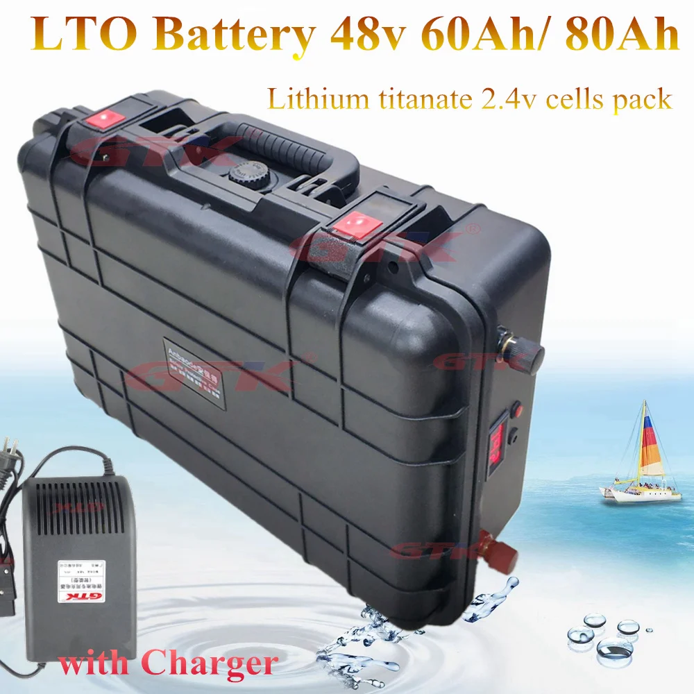 Batería De Titanato De Litio Lto,48v,60ah,80ah,Lto,Para Paneles Solares