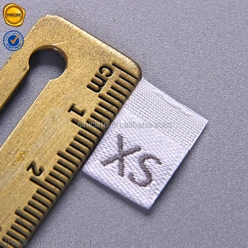 Sinicline Free Sample Custom Woven Clothing Labels Size Labels For