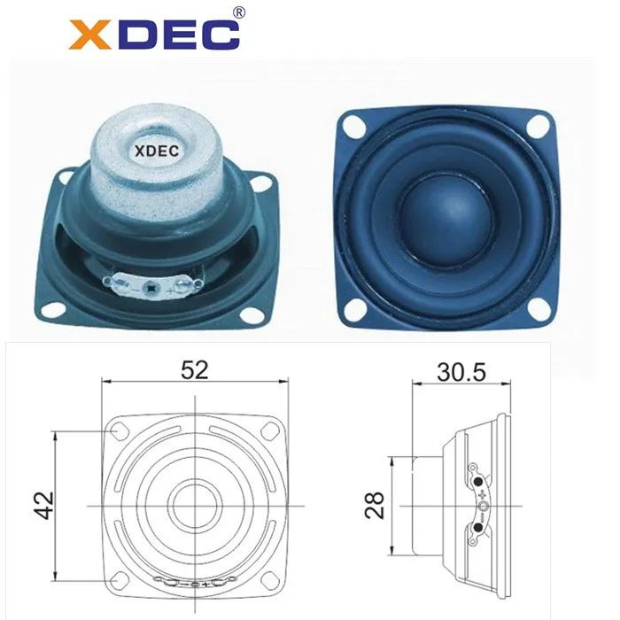 2 inch full range neodymium speaker 8 ohm 5 w - ANKUX.COM