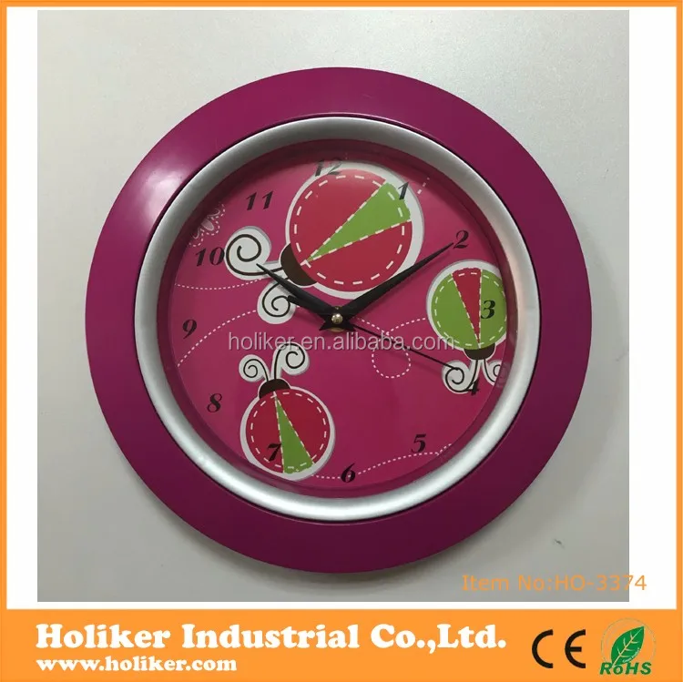 Wholesale Home Goods 10inch Clock Face Cover Round Plastic Wall Clock ...