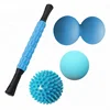 peanut shape tpr foot roller mobility healthy lacrosse massage balls set for muscles
