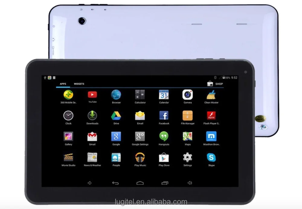 10.1inch A64 Quad-Core black tablet PC Android KitKat 5.1 tablet with Skype