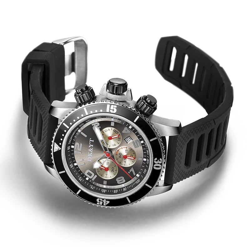 Waterproof Japan Miyota Os20 Chronograph 24 Hour Dress Stop Silver ...