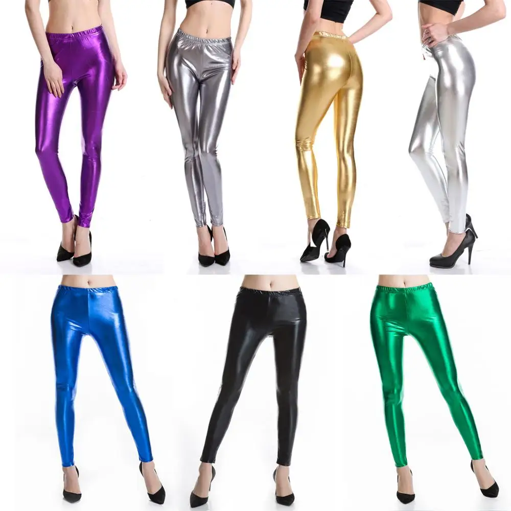 leather shiny trousers