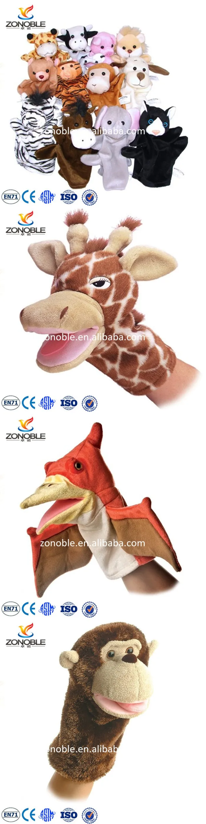 Lovely Design Stuffed Kids Puppet Theater Toys Cute Soft Cheap Plush