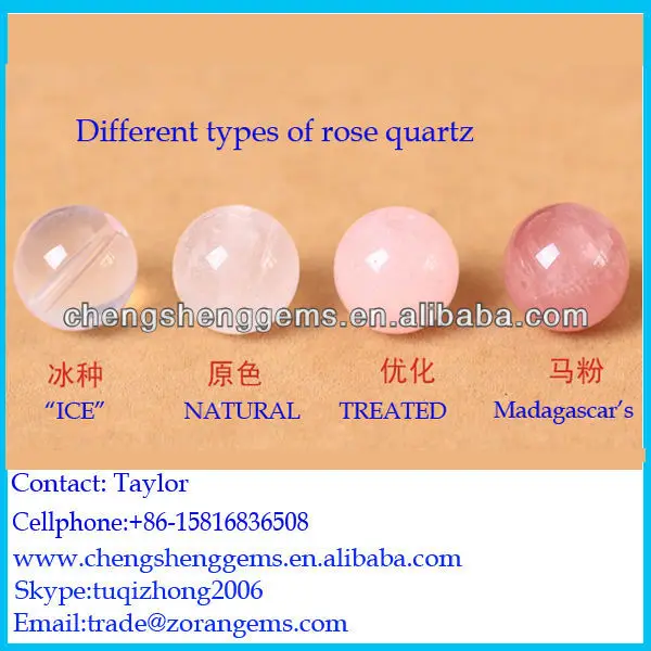 types of rose quartz