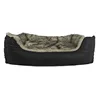 YangyangPet Germany hot selling luxury plush black and grey durable dog bed with suede and non-slip bottom