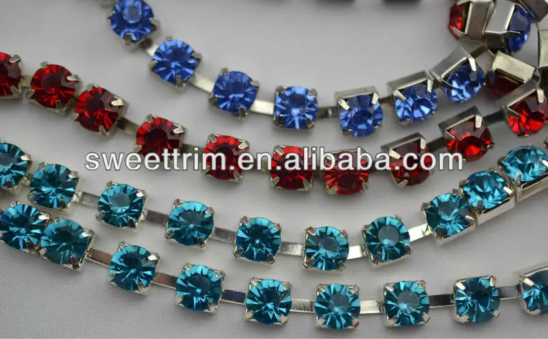various size Wholesale Fashion bling bling decorative rhinestone trim
