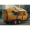 multifunctional outdoor mobile fast food snack vending trailer truck Van for pizza drink