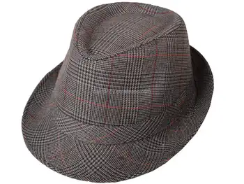 mens plaid fedora hats