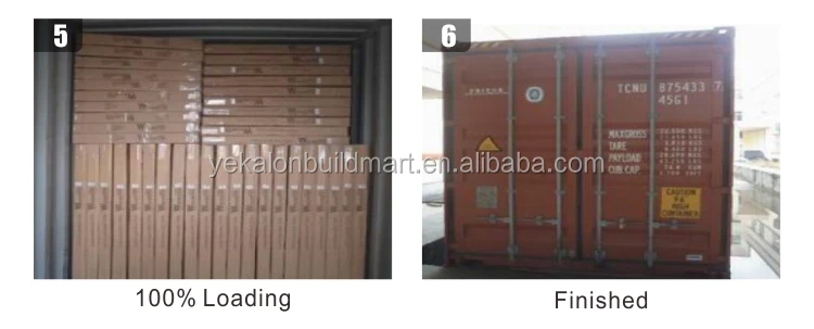 Yekalon Modern MDF door Interior Door Flush series glass Wood venneer MDF door