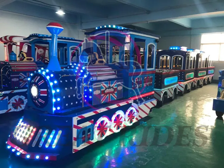 Attractive Amusement Park Equipment Battery Operated Steam Locomotive ...