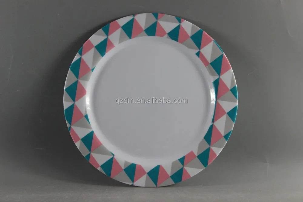 Simple Design For Daily Use Melamine Round Plate