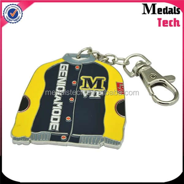 Promotion custom cheap New york city building plate metal keychain manufacturers in china