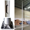 Sparco street bespoke no rust round conical light pole with base plate