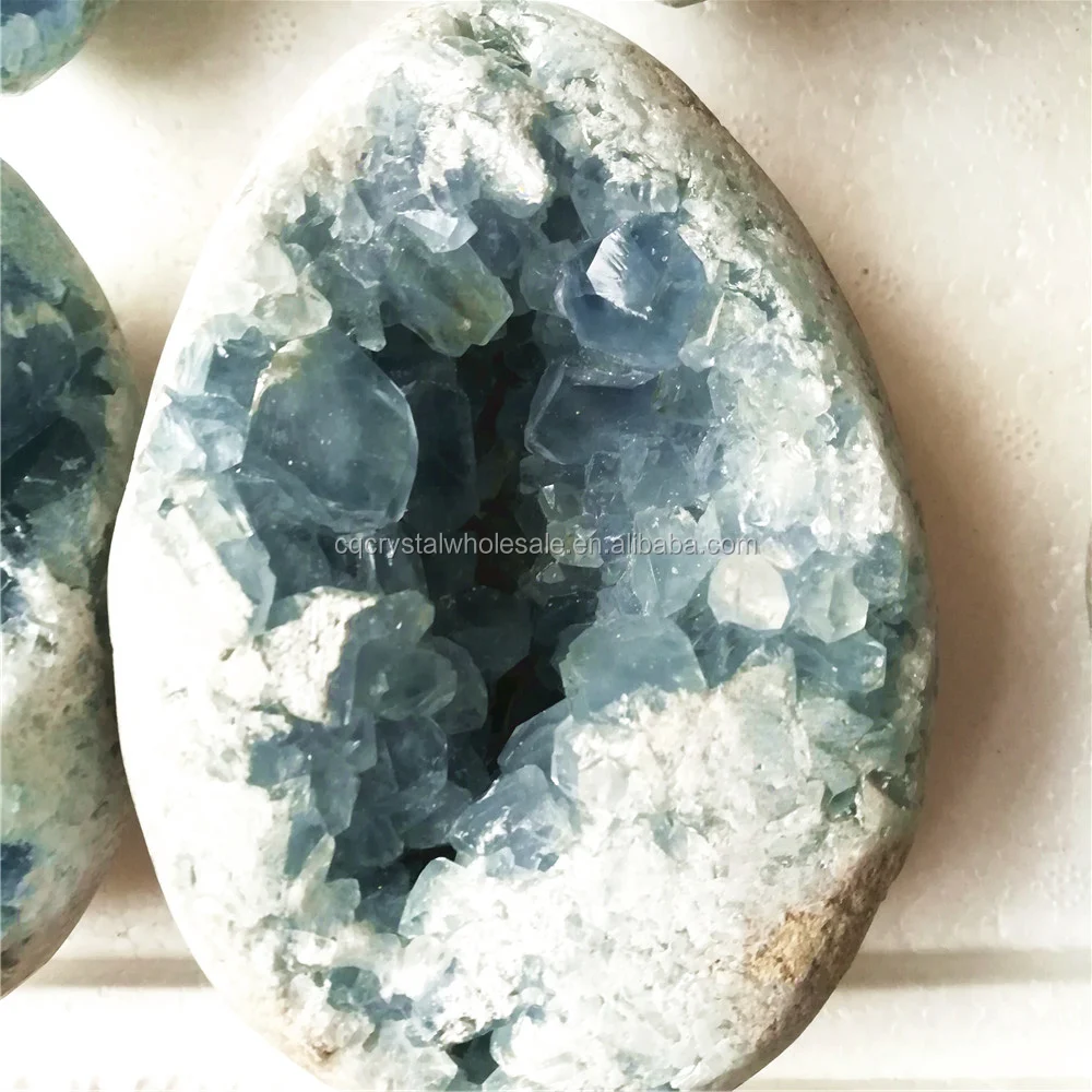 Charming Dark Blue Calcite Cluster,Blue Celestite Stone Cluster Geode ...