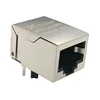 Connector Modular Jack Horizontal Shielded Rear Grounding Post 8P8C Tab Down 615008142621 RJ45
