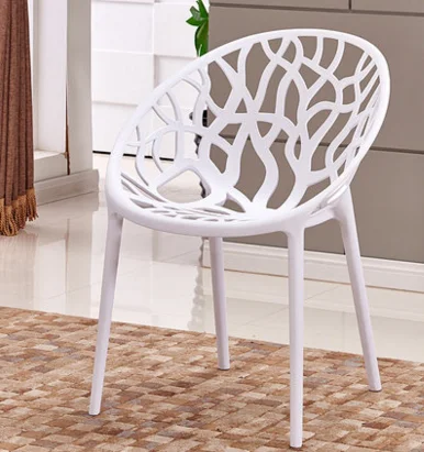 
White Plastic Twigs Tree Branch Bird Nest Chairs 
