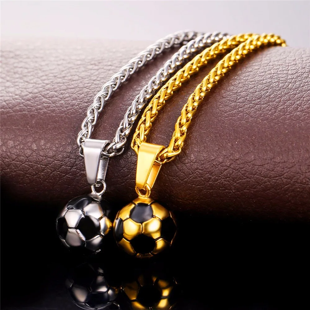 U7 Sporty Gym Jewelry Gift 316l Stainless Steel 18k Gold Plated ...