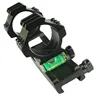 30mm Rifle Scope Rails Dual Ring Scope Mount with Bubble Level (can be with plastic insert to 1")