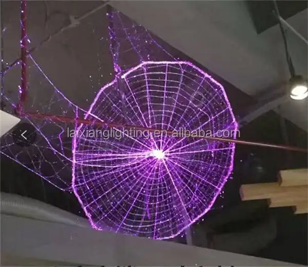 Discolored Spider Net 0.75mm Fiber Optic Cable Type Can Do Any Shape