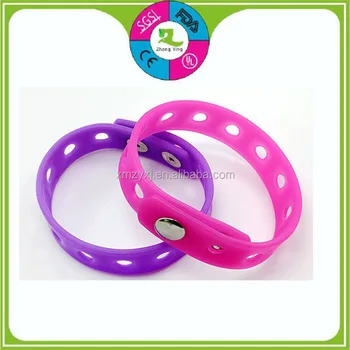 Silicone Rubber Hollow Wrist Bands Adjule Snap On Bracelets Silicone Rubber Hollow Wrist Bands Adjule Snap On Bracelets