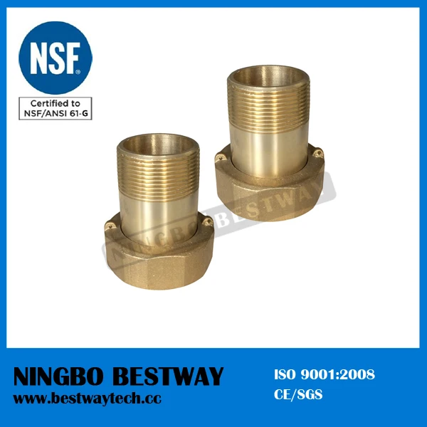 Đầu Nối Đồng Hồ Nước Bằng Đồng Kiểu Dài Hiệu Suất Tốt BWVA