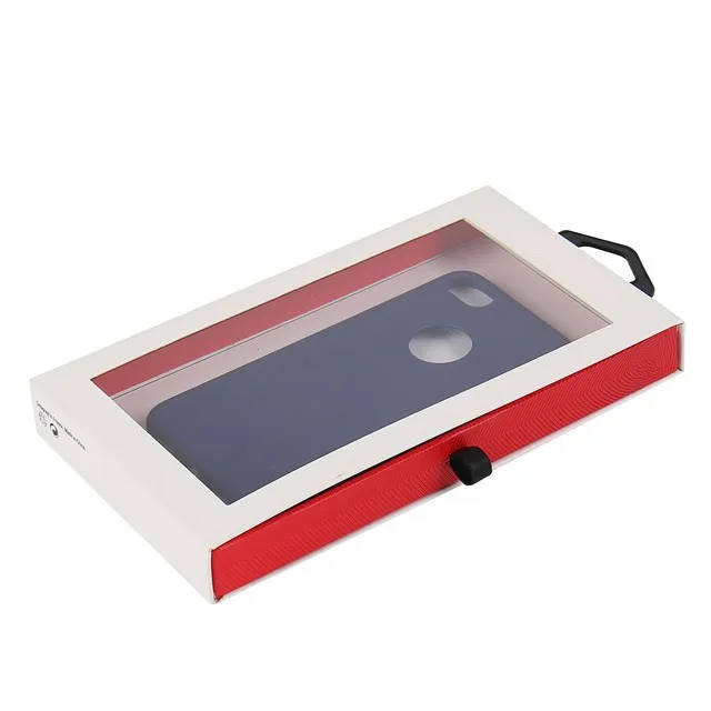 Custom Design Phone Case Packaging Box Retail Drawer Sliding Mobile