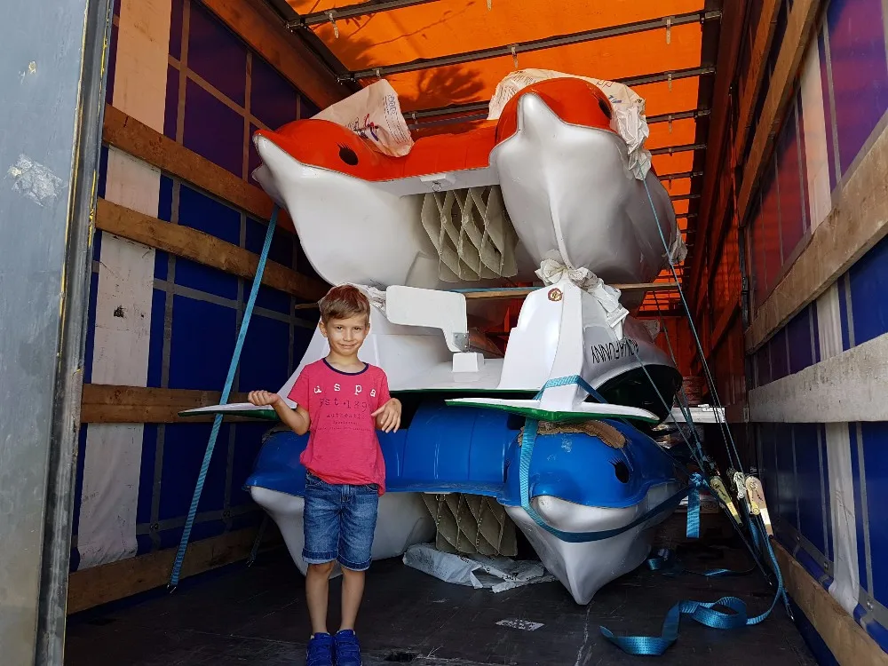 工厂价格有吸引力的设计可爱的海豚水 pedalo 自行车热销售