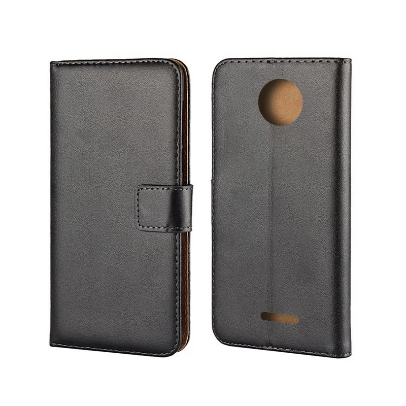 Book Wallet Flip leather case cover For Motorola Moto C pouch