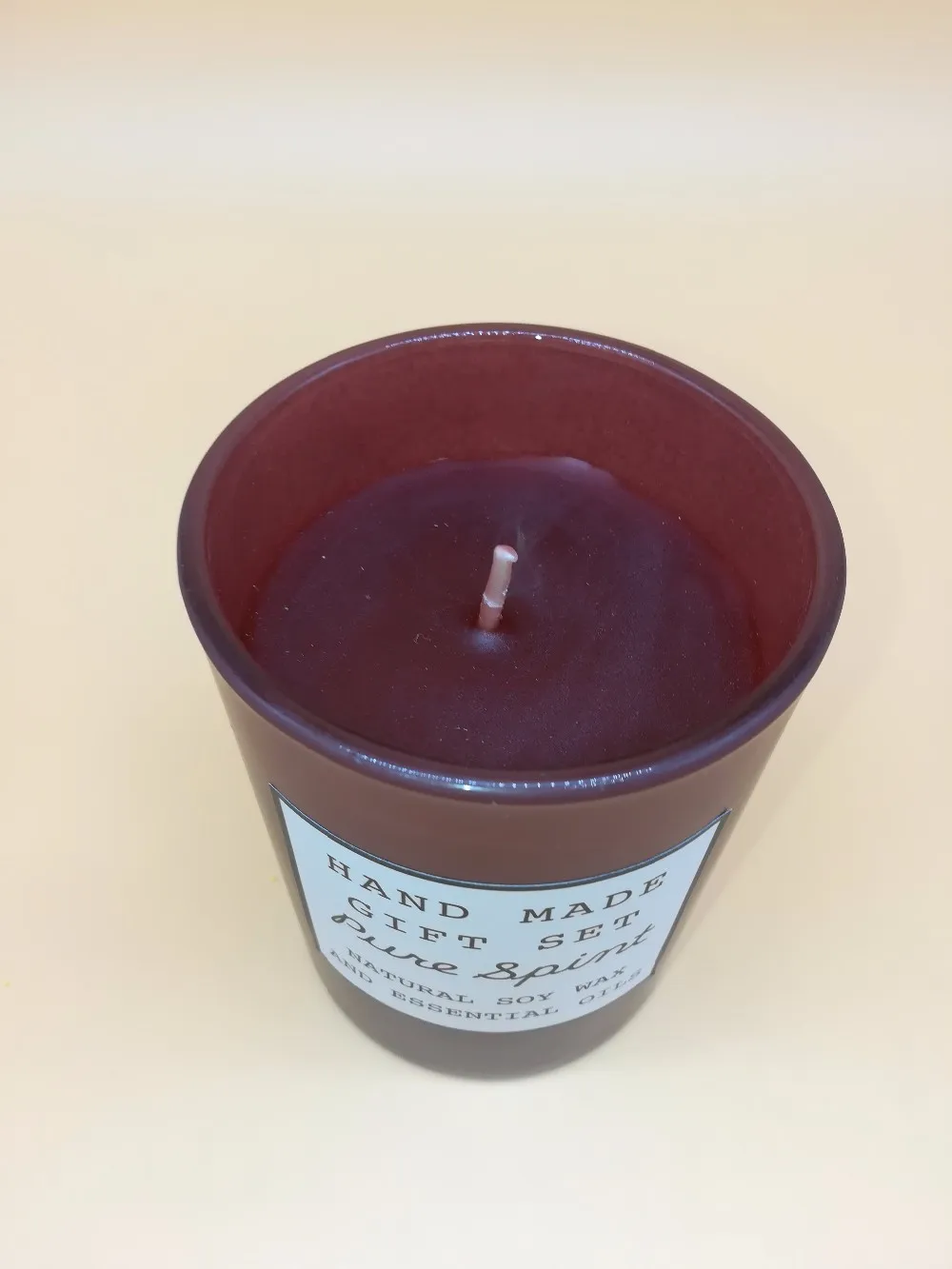 Natural Soy Wax White Cotton Wick Scented Candle 100 Hours With