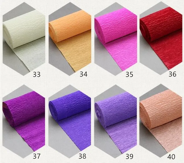 120g 100g 80g 760mm*520mm Packing Crepe Paper Art Craft Crep Paper