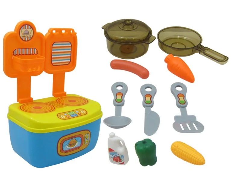 Kids Happy Meal Play Set Kitchen Cooking Mini Gas Stove Toys Buy