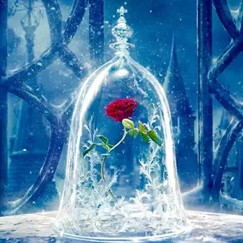 The Beauty And Beast Enchanted Rose With Gl Dome The Beauty And Beast Enchanted Rose With Gl Dome