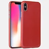 0.35mm ultra thin shiny red PP phone cover for iPhone X glossy case, grip well bottom closed for iPhone X red case