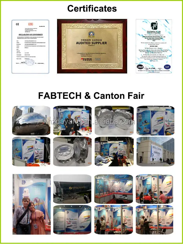 Certificates FABTECH Canton Fair