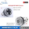 720P Wifi Spy Camera Hidden Bulb Camera Mini Camcorder Video Recorder Cam Security & Surveillance Cameras with battery built-in