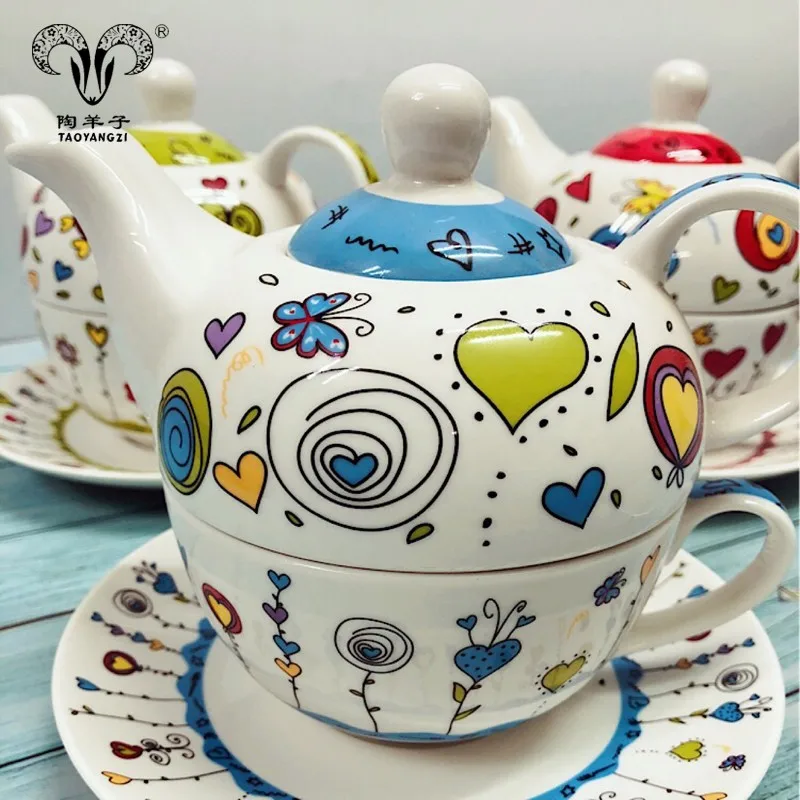 Tea Sets Drinkware Type,Wholesale Ceramic Teapot For One Set/wholesale