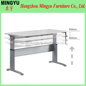 Escritorio De Oficina Ergonomico Ajustable En Altura Buy Escritorio Ajustable De Altura Manual Mesa De Esquina De Altura Ajustable Muebles De Oficina De Altura Ajustable Product On Alibaba Com