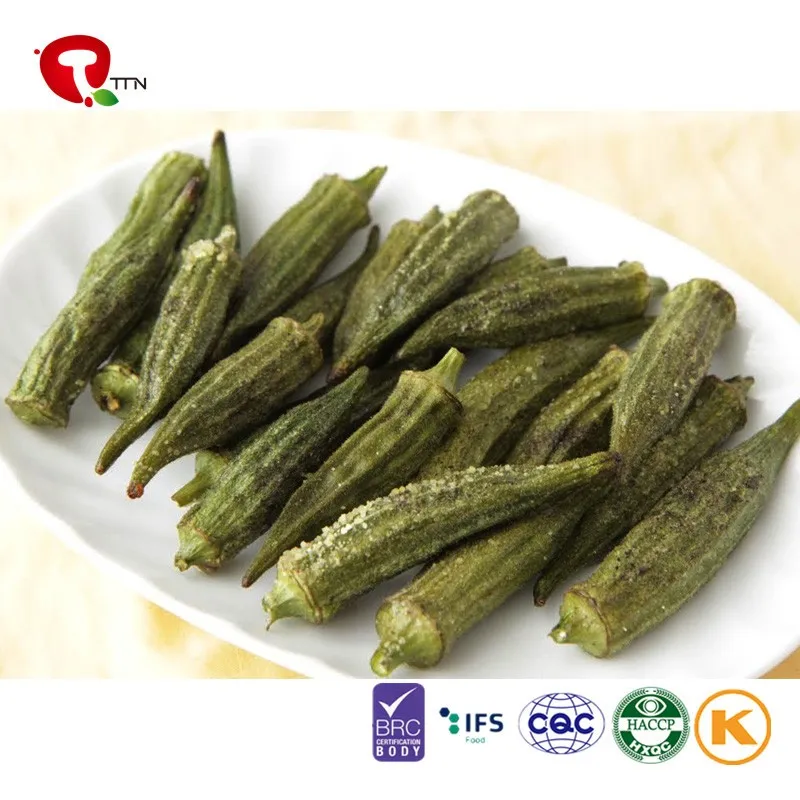 Ttn Wholesale Dried Vegetable Okra Chips Nutrition Buy Okra Nutrition