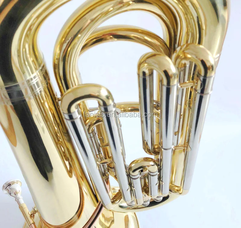 Bb Key Lacquer Finish Yellow Brass Piston 3 Tuba Buy Bb Key 3 Tuba