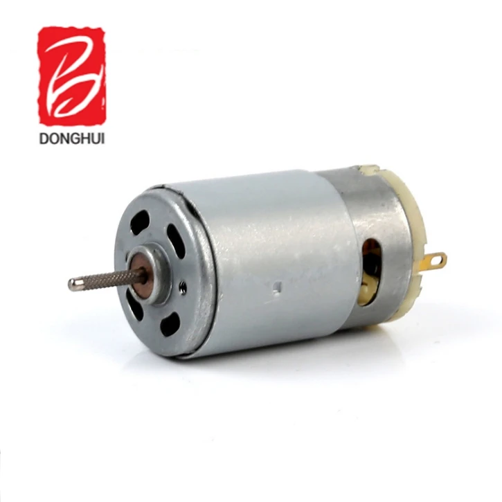Silver Tone Metal Brushed Electric Engine Motor RS380 High Speed for RC1:16 Car 