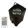 rechargeable 4*12w RGBWA UV 6in1 wireless spot battery powered flat par led