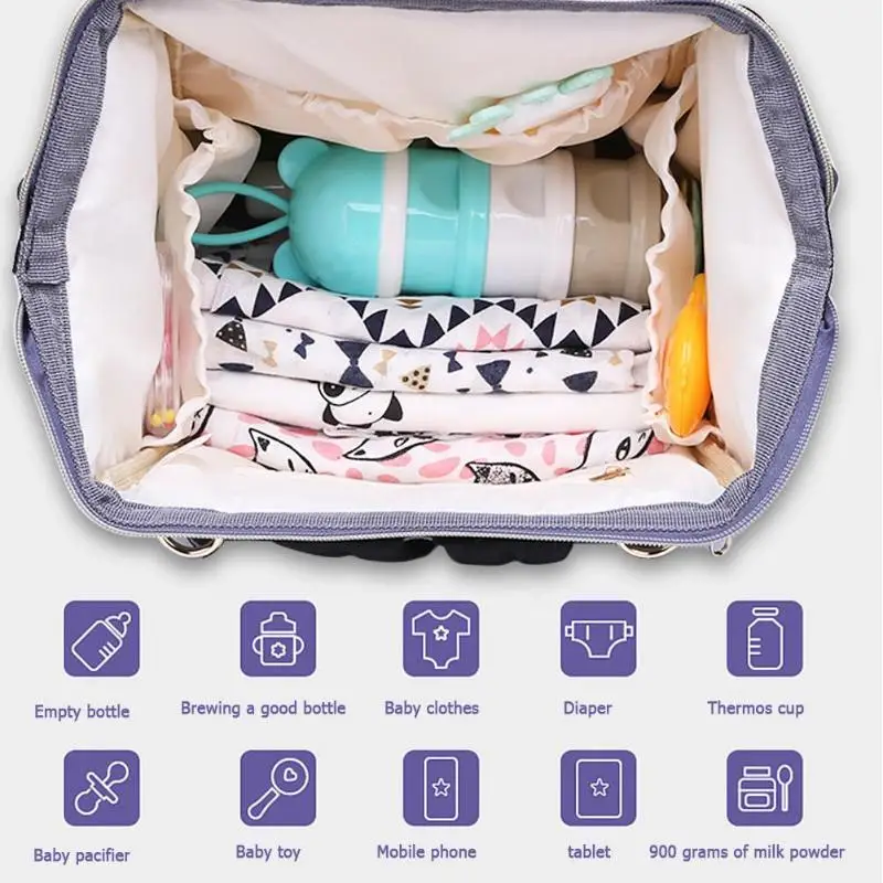 lequeen leopard diaper bag