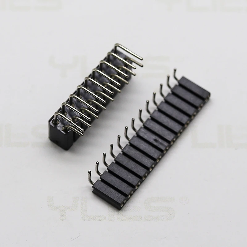 1.0mm/2.0mm/2.54mm pitch bend pin plated female header connector