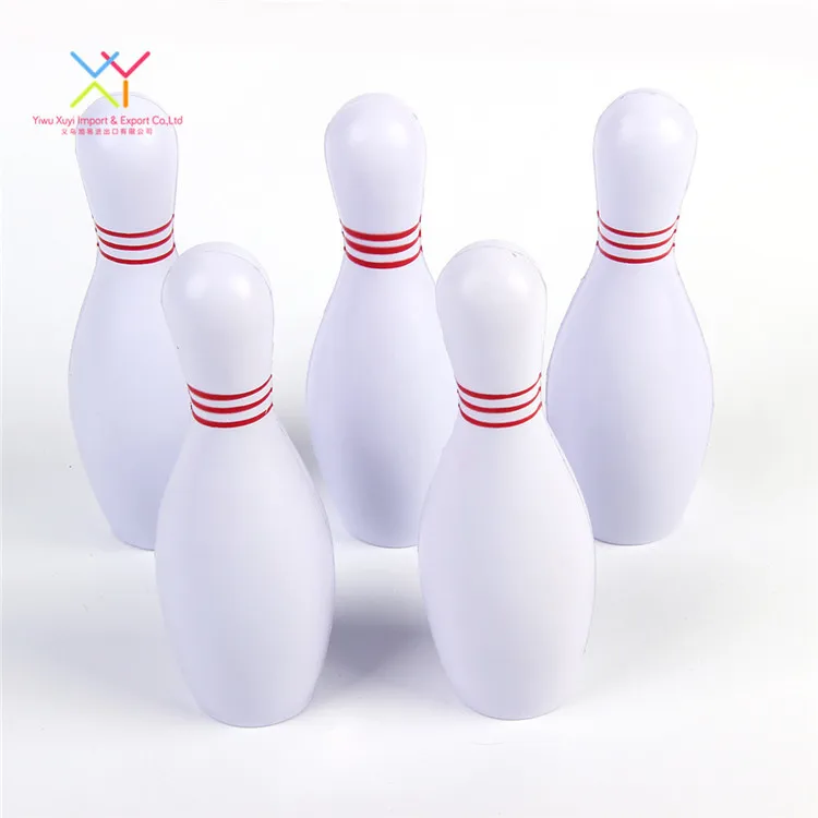 Factory custom popular soft pu bowling stress reliever children toy stress ball