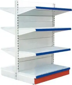 single side shelf supermarket shelving store metal racks gondolas for display